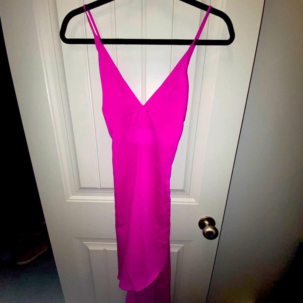 Pink long dress. Size S.